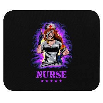 Discover Nurse 5 Stars Mouse Pads
