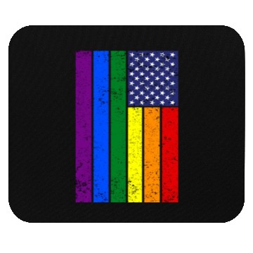 Discover LGBTQIA+ American Flag Pride Mouse Pads