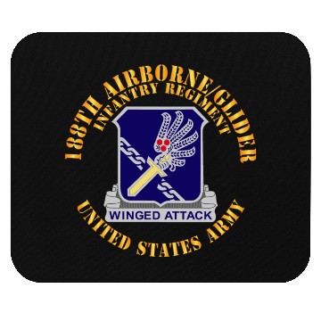 Discover Army 188th Airborne Glider Infantry Regiment DUI X Mouse Pads