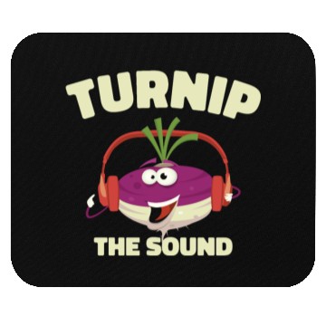 Discover Music Turnip Party Music Lover Vegetable Mouse Pads