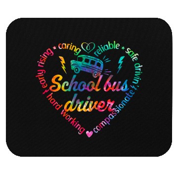 Discover School bus driver back to school Mouse Pads