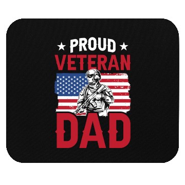 Discover Proud Veteran Dad Father Father's Day Daddy Mouse Pads