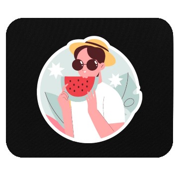 Discover happy vacation Mouse Pads