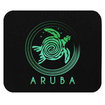 Discover Aruba Tribal Turtle Mouse Pads