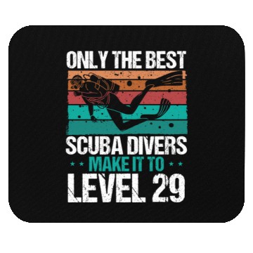 Discover 29 Scuba Diving Level 29 Year Diver Snorkeling Mouse Pads