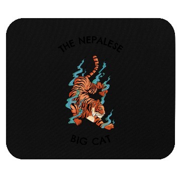 Discover The Nepalese Big Cat. Mouse Pads