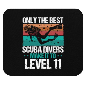 Discover 11 Scuba Diving Level 11 Year Diver Snorkeling Mouse Pads