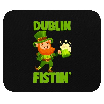 Discover St. Patrick's Day Beer Drinking Dublin Fistin Mouse Pads