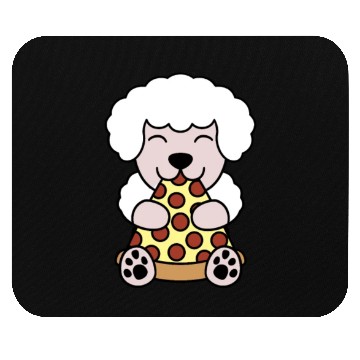 Discover Poodle Pizza Lover Mouse Pads