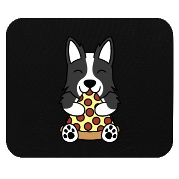 Discover Border Collie Pizza Lover Mouse Pads