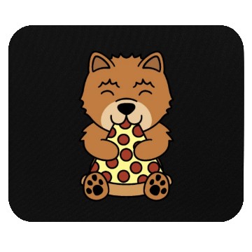 Discover Chow Chow Pizza Lover Mouse Pads