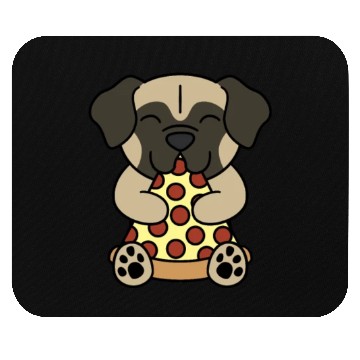Discover Bullmastiff Pizza Lover Mouse Pads