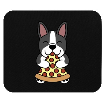 Discover Boston Terrier Pizza Lover Mouse Pads