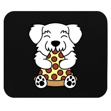 Discover Maltese Pizza Lover Mouse Pads