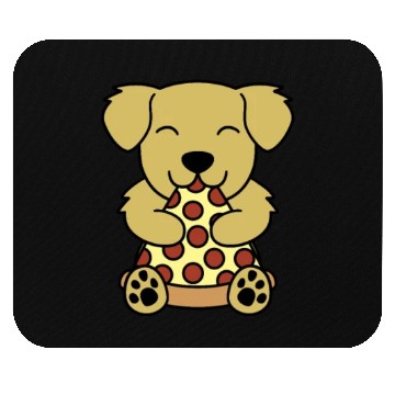 Discover Golden Retriever Pizza Lover Mouse Pads