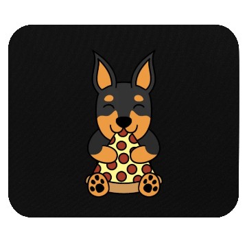 Discover Miniature Pinscher Pizza Lover Mouse Pads