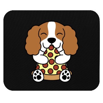 Discover Cavalier King Charles Spaniel Pizza Lover Mouse Pads