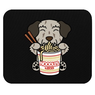 Discover Irish Wolfhound Instant Ramen Noodles Mouse Pads