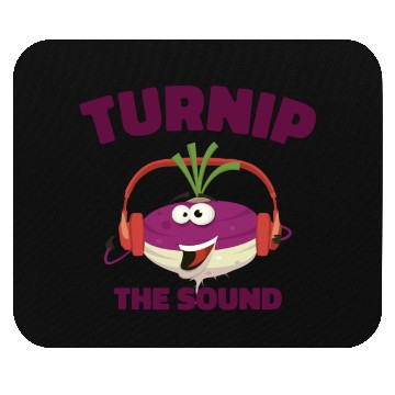 Discover Music Turnip Party Music Lover Vegetable Mouse Pads