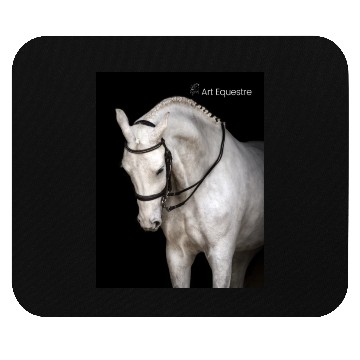 Discover White Horse Mouse Pads