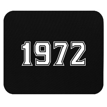 Discover 1972 Year In White Mouse Pads