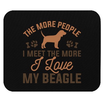 Discover I Love My Beagle Mouse Pads
