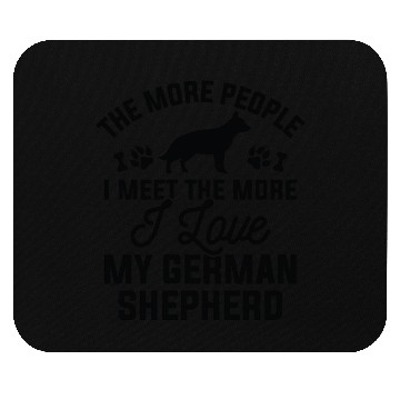 Discover I Love My German Shepherd Mouse Pads