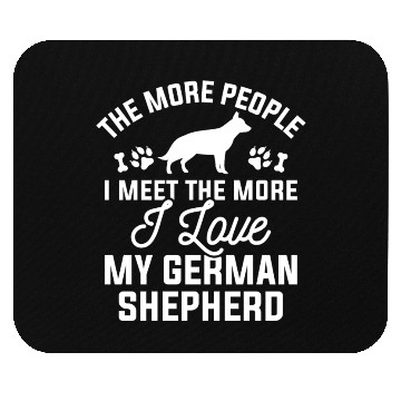 Discover I Love My German Shepherd Mouse Pads