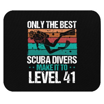 Discover 41 Scuba Diving Level 41 Year Diver Snorkeling Mouse Pads