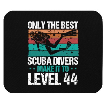 Discover 44 Scuba Diving Level 44 Year Diver Snorkeling Mouse Pads