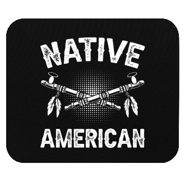 Discover Native American Axe Retro Chief Mouse Pads