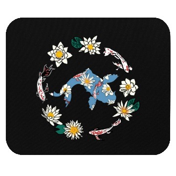 Discover Koi Carp Japan Fish Colorful Pond Hobby Mouse Pads