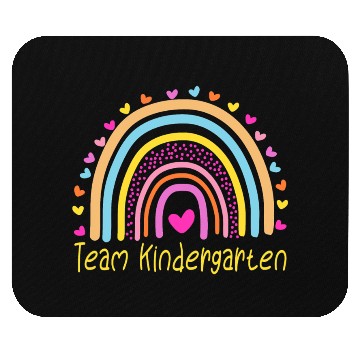Discover Team Kindergarten Teacher Rainbow Mouse Pads