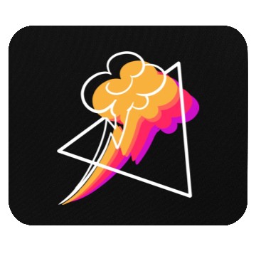 Discover Synthwave Thunderstorm Meteorologist Gift Mouse Pads