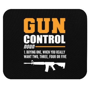 Discover Gun Control Definition Sheriff Gift Mouse Pads