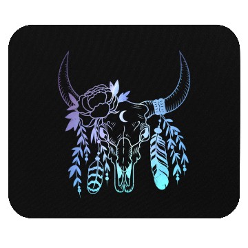 Discover Longhorn Flowers Western Girls Women Mouse Pads