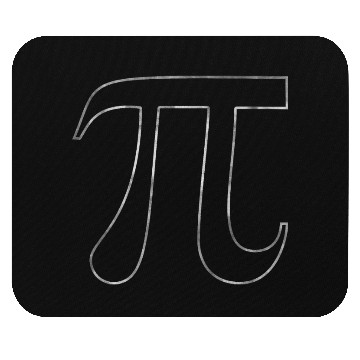 Discover Silver Pi Symbol Mouse Pads