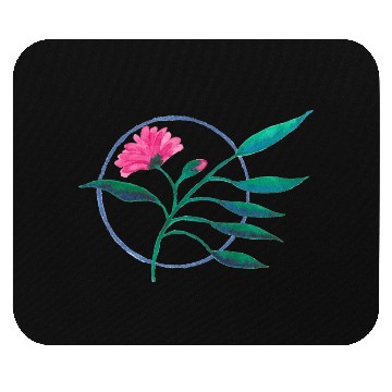 Discover Circle Flower Mouse Pads