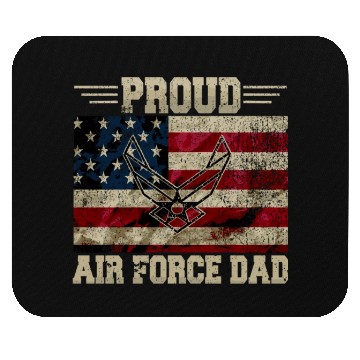 Discover Proud Air Force Dad Veteran Us Flag Mouse Pads