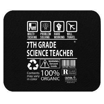 Discover 7Th Grade Science Teacher Mouse Pads - Multitasking J