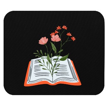 Discover Flowers Growing From Book Mouse Pads