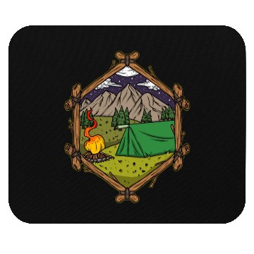 Discover Camper Campsite Camp Camping Mouse Pads