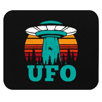 Discover Flying Object Plan UFO Funny Alien Mouse Pads