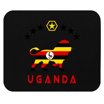 Discover Uganda Lion Design Mouse Pads