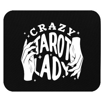 Discover Divination Crazy Tarot Lady Crystal Ball Tarot Mouse Pads