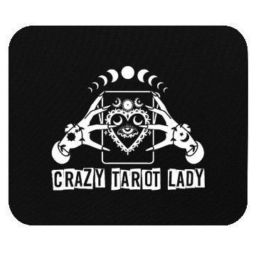 Discover Divination Crazy Tarot Lady Crystal Ball Tarot Mouse Pads