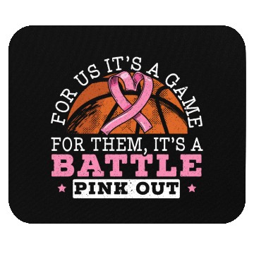 Discover For Us It's A Game For Them It's A Battle Pink Out Mouse Pads