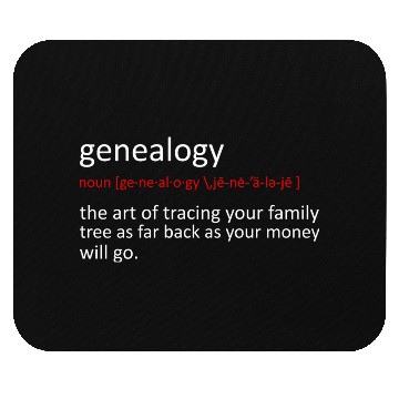 Discover Funny Genealogy Genealogist Mouse Pads