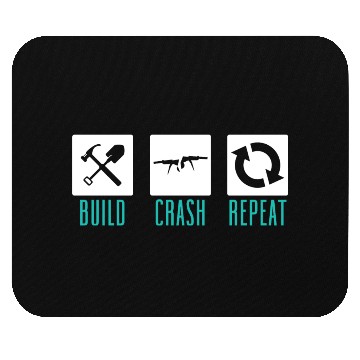 Discover Funny Drone Pilot Build Crash Repeat Quadcopter Mouse Pads