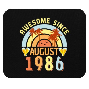 Discover 1986 Born In August Mouse Pads